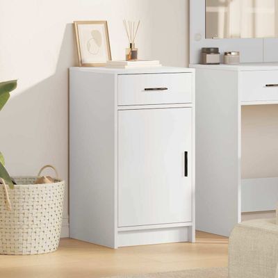 vidaXL Servírovacia skriňa Biela 40 x 40.5 x 75 cm Kompozitné drevo
