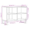 vidaXL TV skrinka hnedý dub 69,5x30x50 cm kompozitné drevo