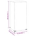 vidaXL Kryt na záhradnú stoličku 8 očiek 75x70x140 cm polyetylén