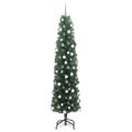 vidaXL Umelý vianočný stromček Zelená 180 cm PVC, oceľ a plast