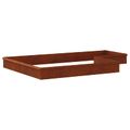 vidaXL Slimákové zábrany 16 ks 100 x 3,5 x 25 cm Hrdzavý