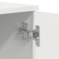 vidaXL Rám postele s úložným prostorem Biela 90 cm Kompozitné drevo