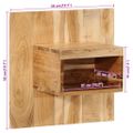 vidaXL Nočný stolík 50x27x50 cm, akáciový masív