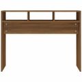 vidaXL Konzolový stolík hnedý dub 105x30x80 cm spracované drevo