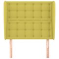 vidaXL Čelo postele so záhybmi zelené 93 x 23 x 118/128 cm látka