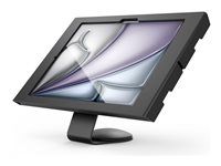 Black - Montážna sada (kryt, stojan) - odkrytá predná/zadná kamera a senzory - pre tablet - pevný uhol 45 stupňov - uzamykateľný - kov - čierna - veľkosť obrazovky: 13" - pult, montáž na stenu - pre Apple 13-palcový iPad Air (M2, M3)