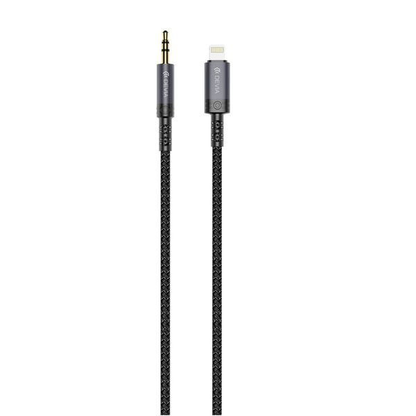 Kábel Devia audio Ipure EC619 Lightning - jack 3,5 mm 1,0 m čierny