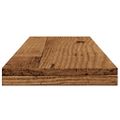 vidaXL Nástenné police 4 ks staré drevo 60x20x1,5 cm, kompozitné drevo