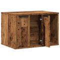 vidaXL Uzavretý box na stelivo staré drevo 60x40x40cm kompozitné drevo