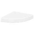 vidaXL Plávajúce rohové police 4 ks, biele 25x25x3,8 cm, MDF