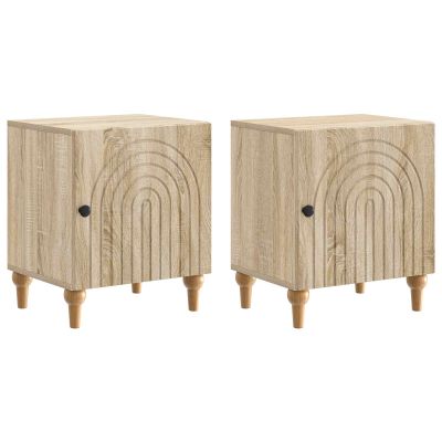 vidaXL Nočný stolík 2 pcs Dub sonoma 43 x 34,5 x 50 cm