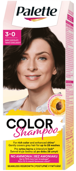 Palette 3060523 Color Shampoo 3-0  Tmavo čokoládový 50 ml