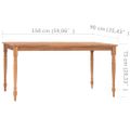 vidaXL Stôl Batavia 150x90x75 cm tíkový masív
