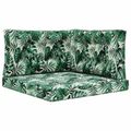 vidaXL Vankúš na vonkajšiu pohovku Polyester Vzor s listami 80 x 80 cm