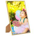vidaXL Fotorámiky na stôl, koláž 5 ks, zlaté 18x24 cm, MDF