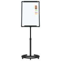 vidaXL Magnetická biela tabuľa Čierna a biela 62 x 62,5 x 197 cm EPS