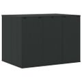 vidaXL Záhradný box na vankúše z polyratanu 145x100x103 cm čierny