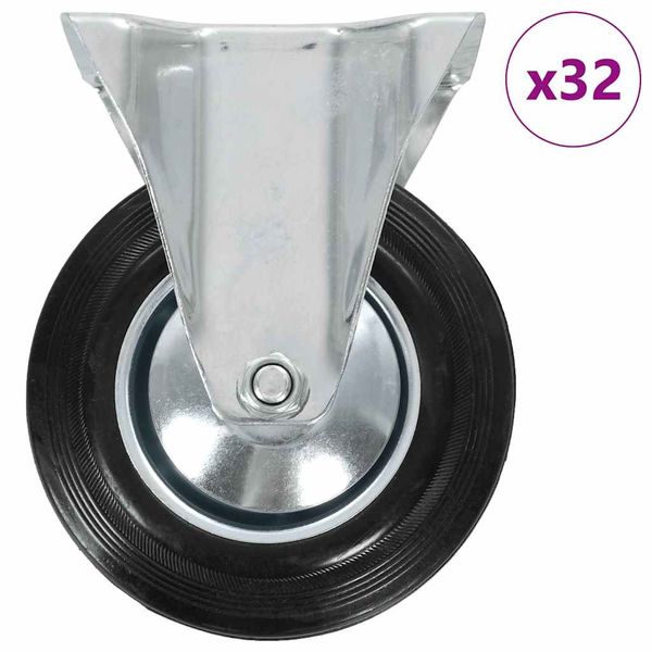vidaXL Pevné kolieska 32 ks, 160 mm