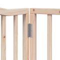 vidaXL Brána pre psa s dverami skladacia 4 panely 320cm topoľové drevo