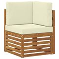 vidaXL Záhradná súprava gaučov 9 ks Prírodná a krémová