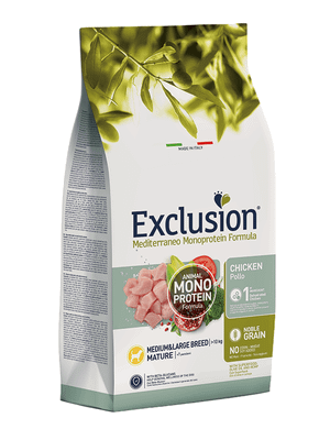 EXCLUSION NGMCM03 MATURE MEDIUM/LARGE BREEDS granule pre staršie psy - kuracie, 3kg