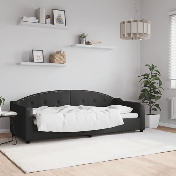 vidaXL Posteľný rám čierny 80x200 cm látka