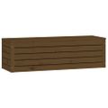 vidaXL Úložný box medovo-hnedý 109x36,5x33 cm masívna borovica