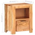 vidaXL Nočný stolík 40x30x50 cm akáciový masív