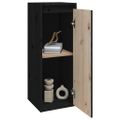 vidaXL Nástenné skrinky 2 ks čierne 30x30x80 cm masívna borovica