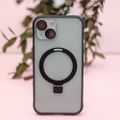 Magnetické puzdro s krúžkom pre iPhone 15 Plus 6,7" čierne