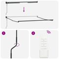 vidaXL Sklopná markíza Piesková 3,5 x 2,5 m Polyester a kov