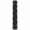 vidaXL Nohy k jedálenskému stolu, čierne, 2 ks, 60 x (72-73) cm, oceľové