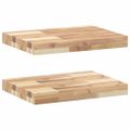 vidaXL Plávajúce police 2 ks 60x30x4 cm neošetrené masívne drevo akácia