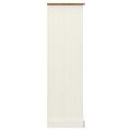 vidaXL Knižnica VIGO biela 90x35x114,5 cm masívna borovica