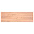 vidaXL Kúpeľňová doska bledohnedá 200x60x(2-6) cm ošetrený masív