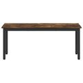 vidaXL lavička Dymová dub 110 x 35 x 45 cm Kompozitné drevo