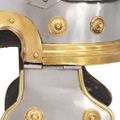 vidaXL Rímska vojenská prilba pre LARP starožitná replika strieborná oceľová
