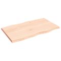 vidaXL Stolová doska 100x60x(2-4) cm neošetrený masív živé hrany