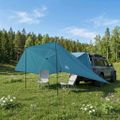 vidaXL Auto Stan 308 x 215 x 220 cm Modrá Polyester a oceľ