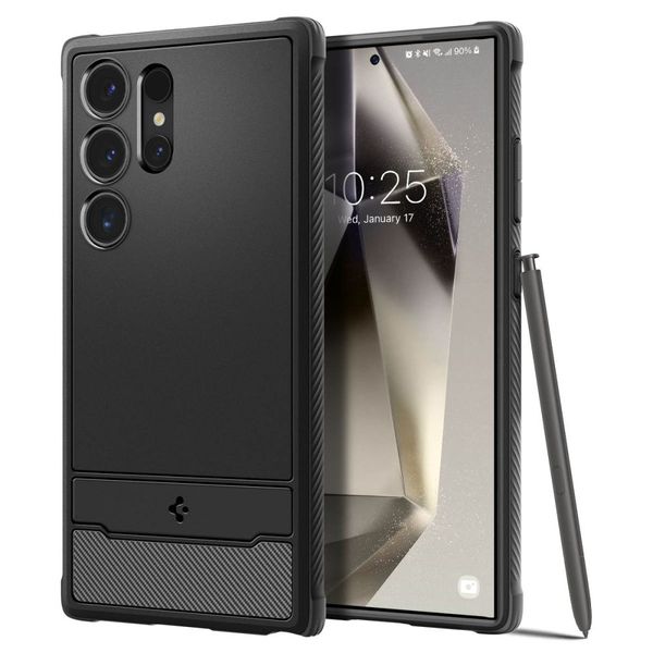 Puzdro Spigen Rugged Armor pre Samsung Galaxy S24 Ultra matná čierna