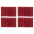 vidaXL Prestierania 4 ks chindi vínové 30x45 cm bavlnené