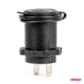 Zásuvka do zapaľovača auta s MODRÝM LED podsvietením 12/24V vodotesná AMiO-04220