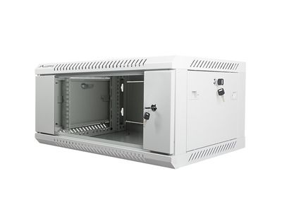 Nástenný rack 19'' 4U 600X450mm sivý flat pack