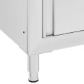 vidaXL Gastro pracovný stôl so skrinkou 60x60x96 cm nehrdzavejúca oceľ