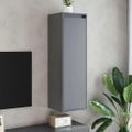 vidaXL Nástenné skrinky 2 ks sivé 30x30x100 cm masívna borovica