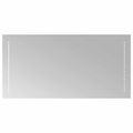 vidaXL Zrkadlo do kúpeľne s LED Priehľadná 80 x 40 cm tvrdené sklo