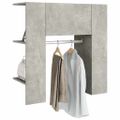 vidaXL Skrinka do chodby betónovo sivá 97,5x37x99 cm spracované drevo