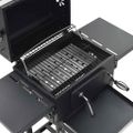vidaXL 3-v-1 vonkajšia pec na pizzu a gril čierna
