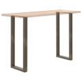 vidaXL Nohy barového stola v tvare U, 2 ks, prírodná oceľ, 50 x (110-111) cm, oceľ