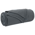 vidaXL Prikrývky na hodenie 24 ks Tmavosivá 200 x 150 cm 10.41 kg Flís